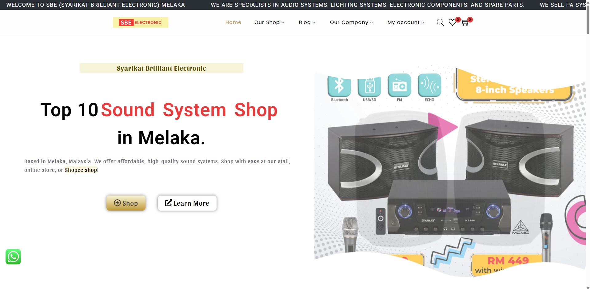 Advanced Ecommerce - Sound System Shop